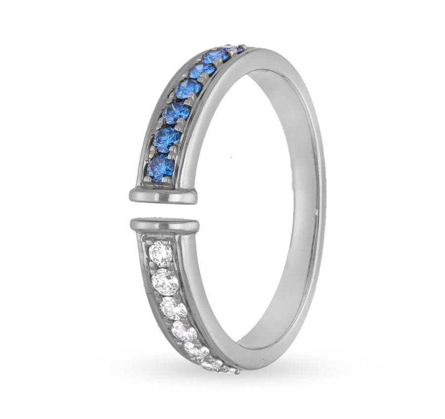 Повседневное кольцо из розового золота круглой формы с багетом и красным рубином и бриллиантами