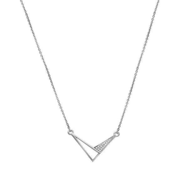 Dazzling Elegant White Gold Natural Diamond Necklace